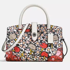 Coach Multi Floral Mercer 24 Satchel Bag Crossbody 57703